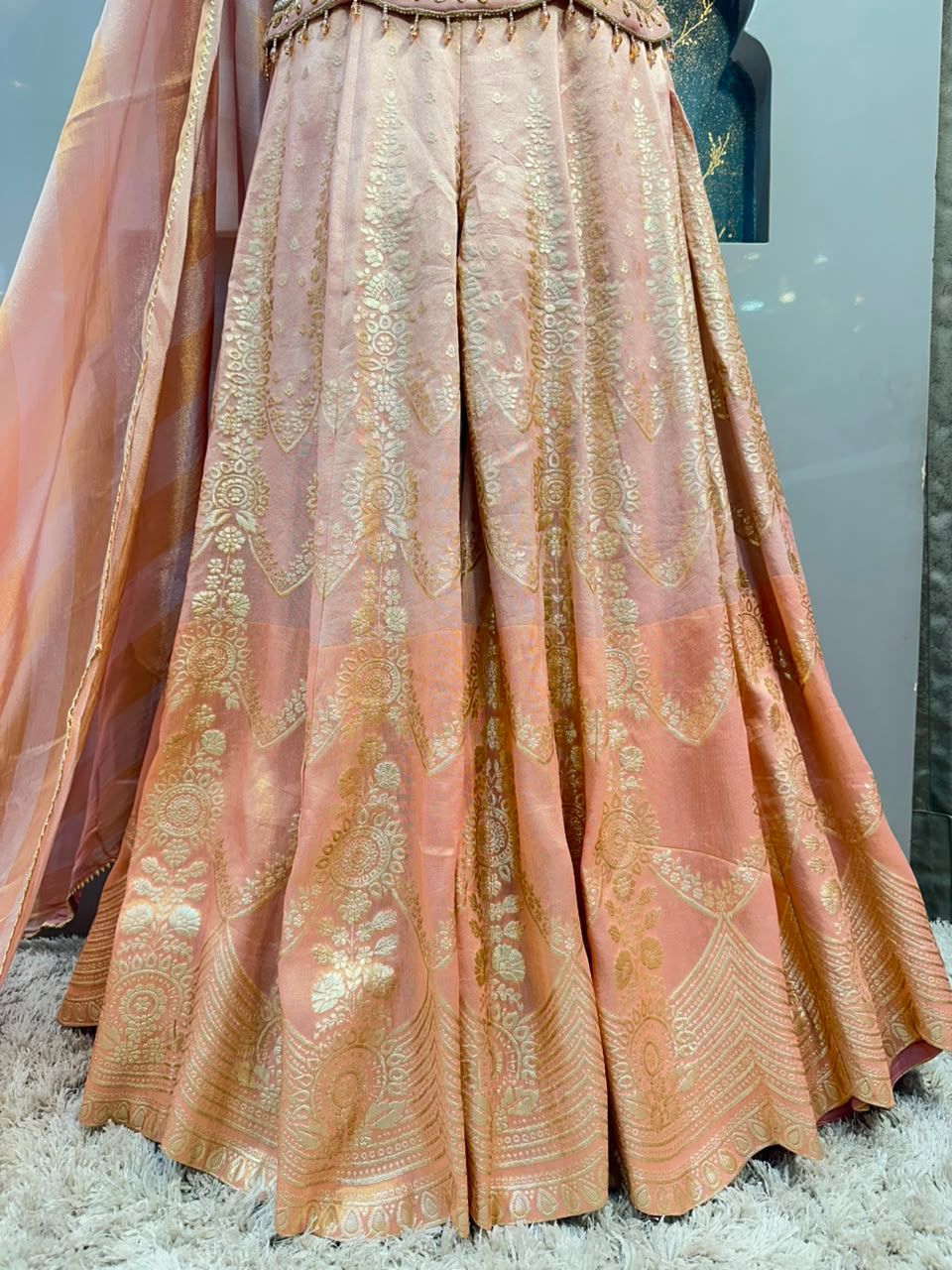 "BLUSH ROSE GOLD SHARARA"