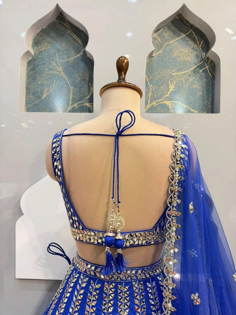 "ROYAL BLUE ELEGANT LEHENGA"