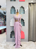 "LILAC DREAM DRAPE SAREE"
