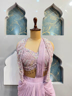 "LILAC DREAM DRAPE SAREE"