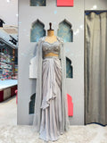 "MOONSTONE DRAPE INDO-WESTERN"