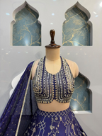 "ROYAL BLUE LEHENGA"