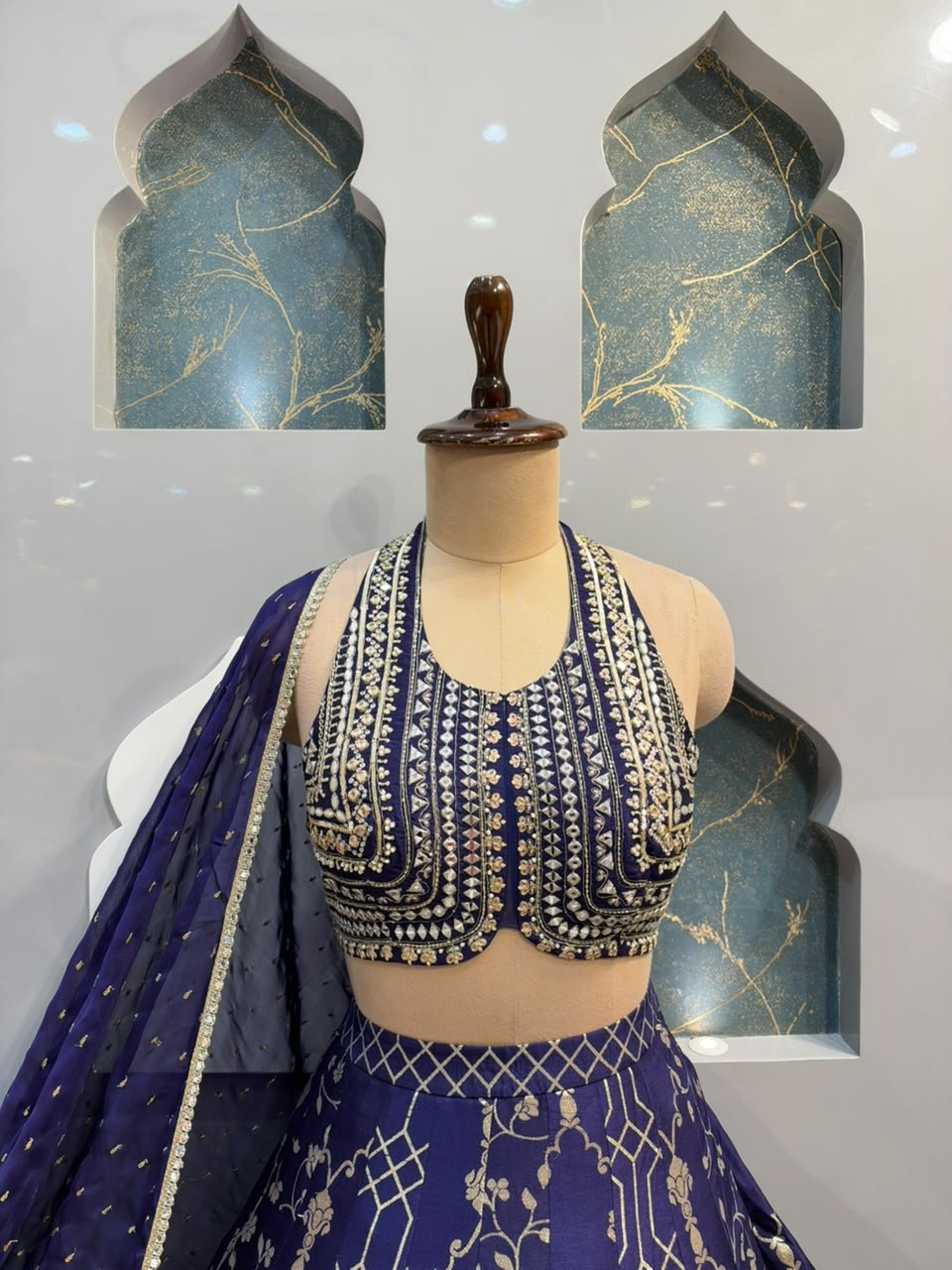 "ROYAL BLUE LEHENGA"