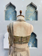 "MOONSTONE DRAPE SAREE"