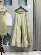 "PISTACHIO GREEN EMBELLISHED SHARARA"