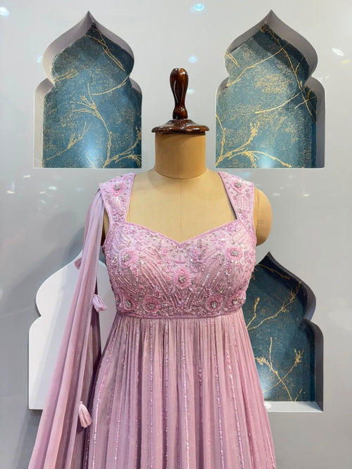 "BLUSH BLOOM EMROIDERED SHARARA"