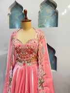 "BLUSH PINK INDO-WESTERN"