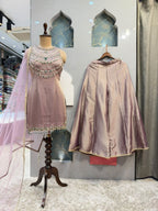 "BLUSH EMERALD COUTURE SHARARA"