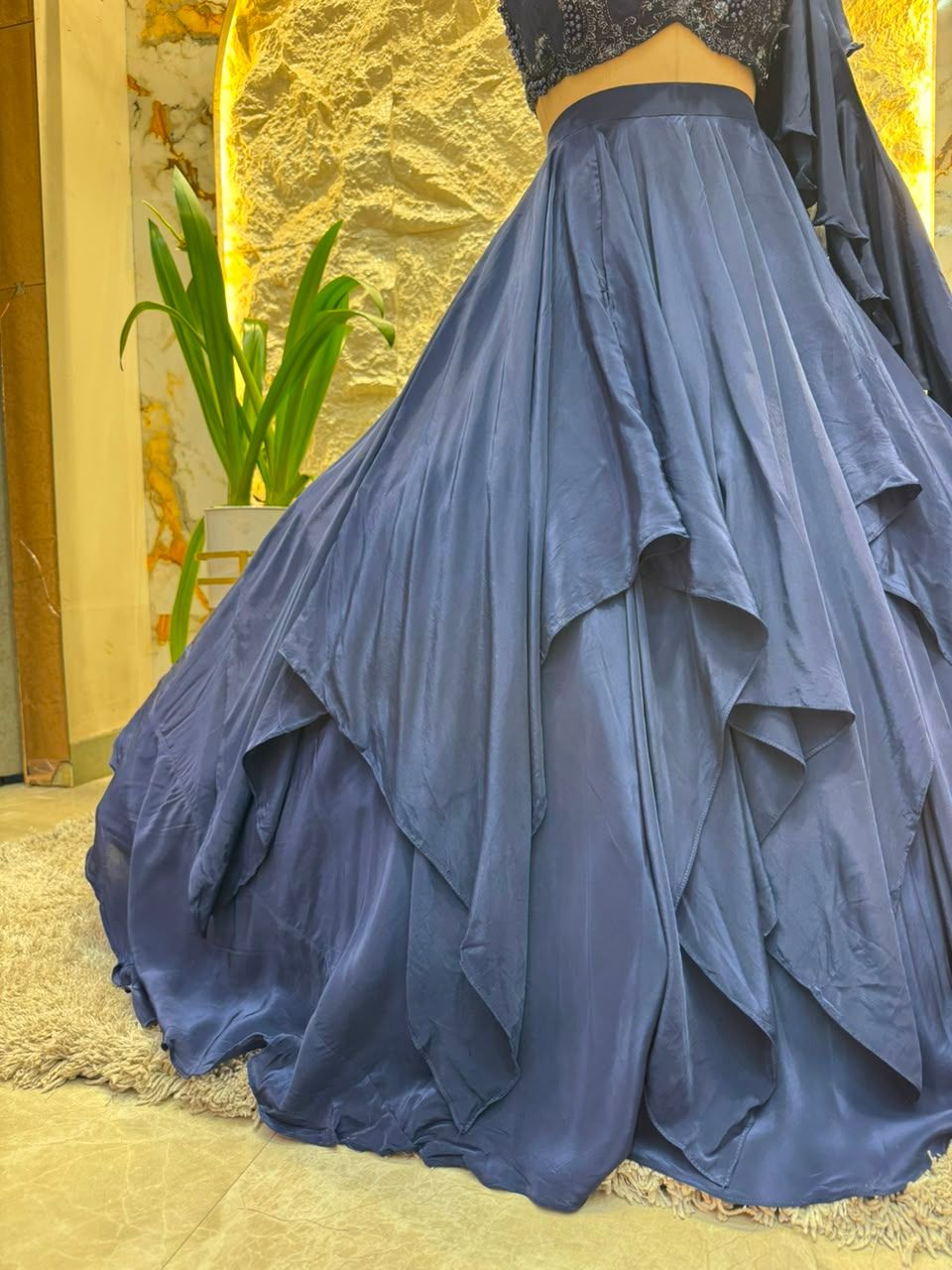 "MIDNIGHT MAJESTY LEHENGA"