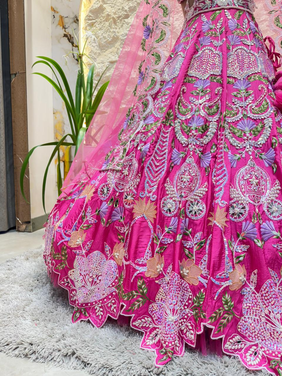 "GULNAAR GARDEN BRIDAL LEHENGA"