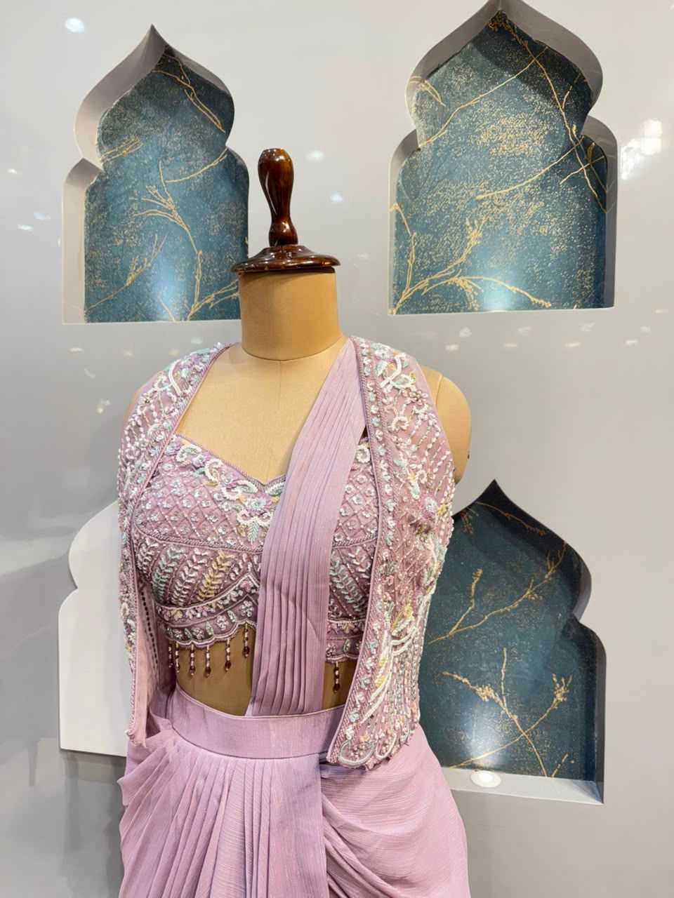 "LILAC DREAM DRAPE SAREE"