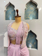"LILAC DREAM DRAPE SAREE"