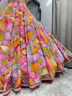 "BLOOMING GARDEN PRINTED LEHENGA"