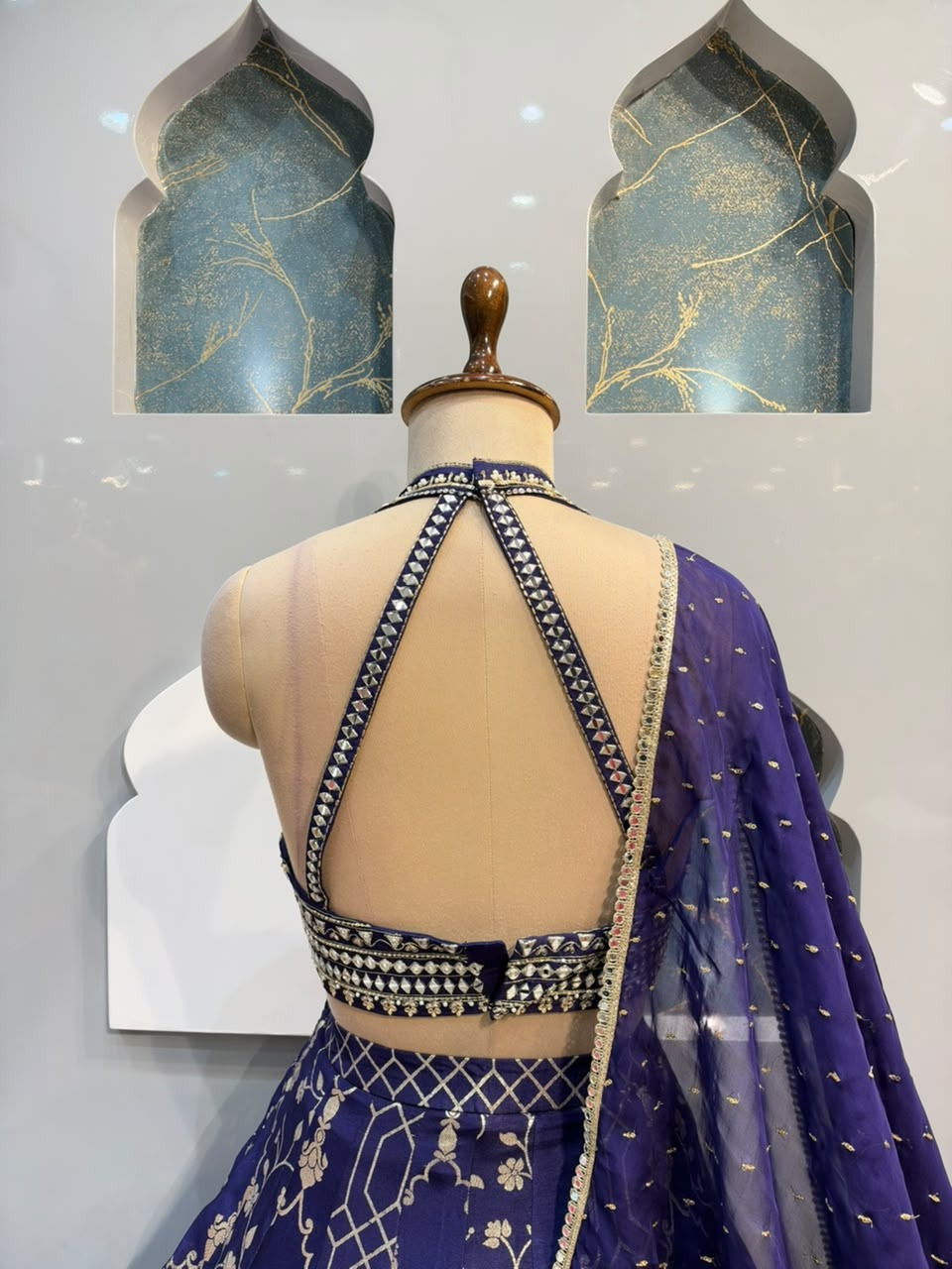 "ROYAL BLUE LEHENGA"