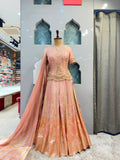 "BLUSH ROSE GOLD SHARARA"