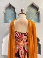 "TERRACOTA FLORAL FUSION SHARARA"