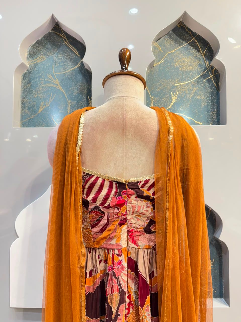 "TERRACOTA FLORAL FUSION SHARARA"