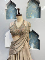 "MOONSTONE DRAPE SAREE"