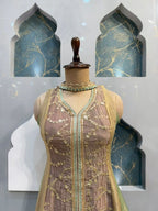 "PASTEL ELEGANCE EMBROIDERED SHARARA"