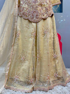 "LUXE GOLD FESTIVE SHARARA"
