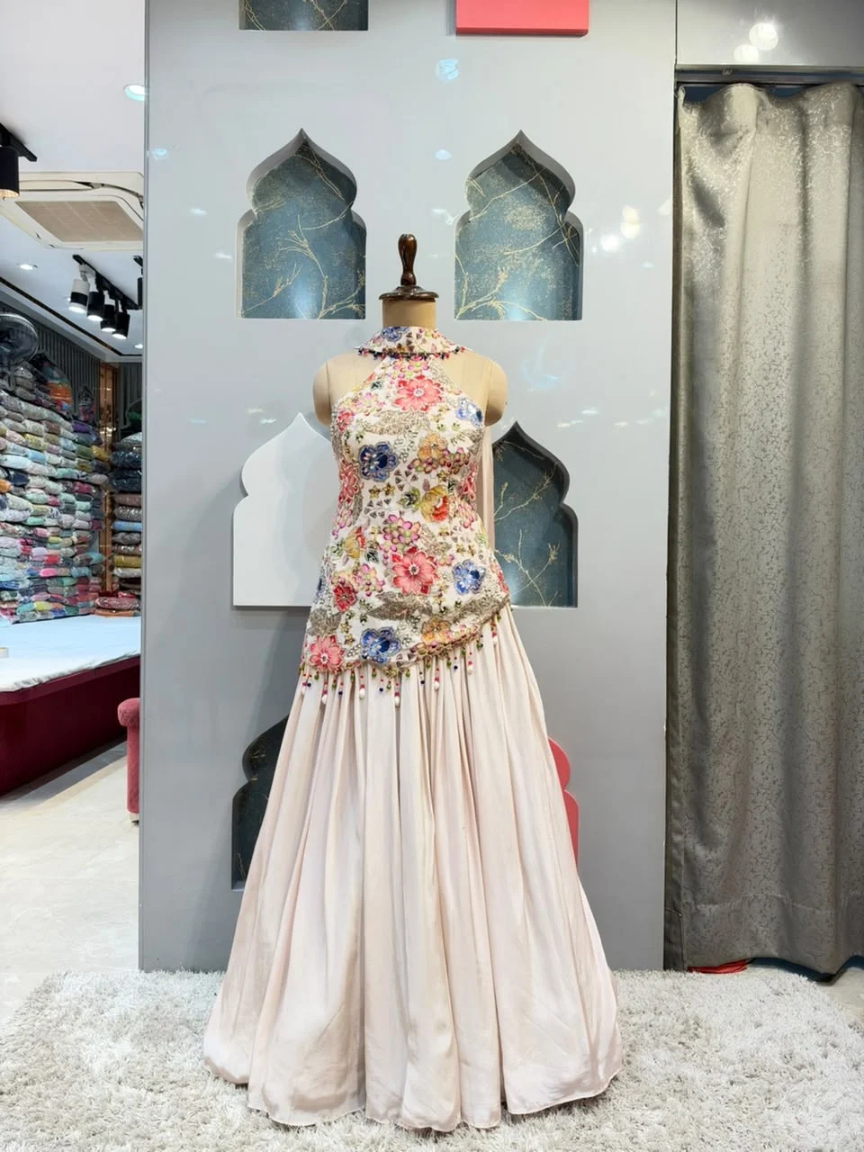 "ELEGANT PASTEL PINK SHARARA"