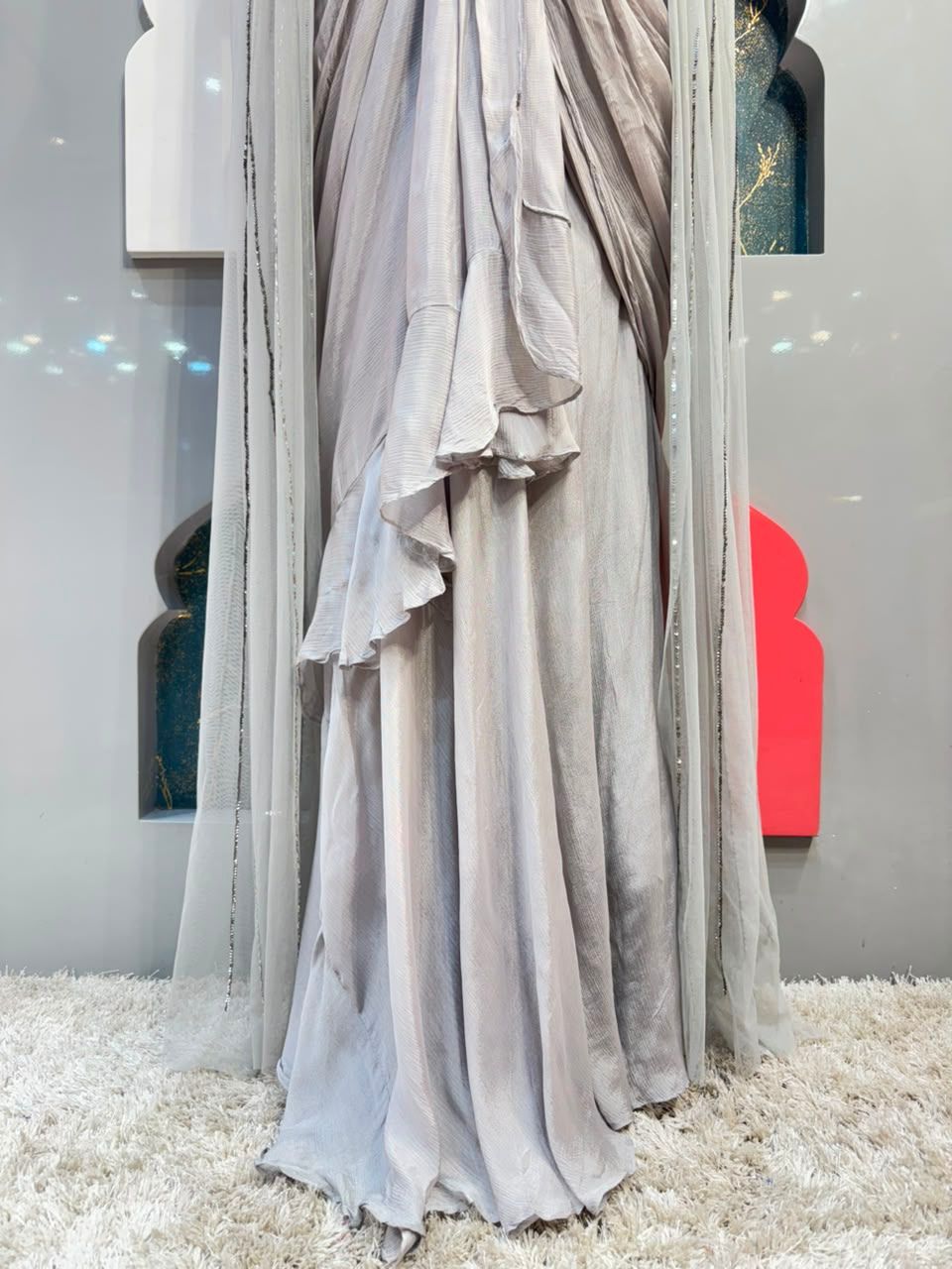 "MOONSTONE DRAPE INDO-WESTERN"