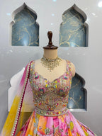 "BLOOMING GARDEN PRINTED LEHENGA"
