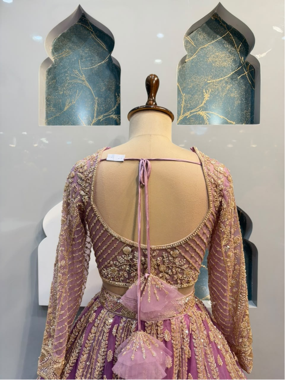 "ROYAL MAUVE EMBROIDERED LEHENGA"