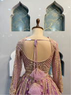 "ROYAL MAUVE EMBROIDERED LEHENGA"