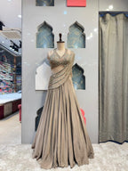"MOONSTONE DRAPE SAREE"