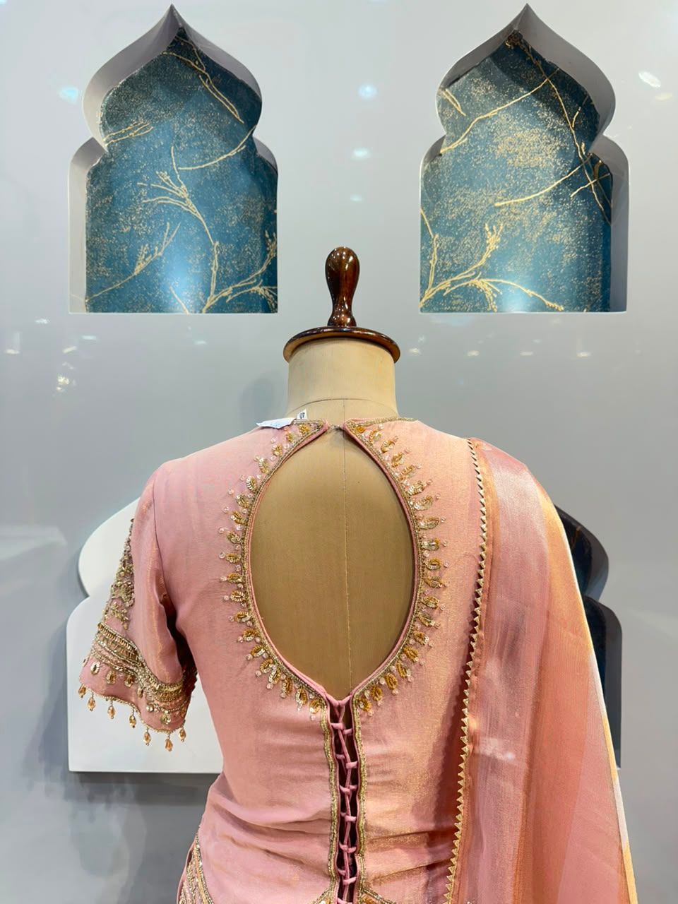 "BLUSH ROSE GOLD SHARARA"
