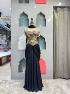 "MIDNIGHT GLOW DRAPE IND0WESTERN"