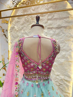 "BLUSH BLOSSOM LEHENGA"