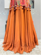 "TERRACOTA FLORAL FUSION SHARARA"