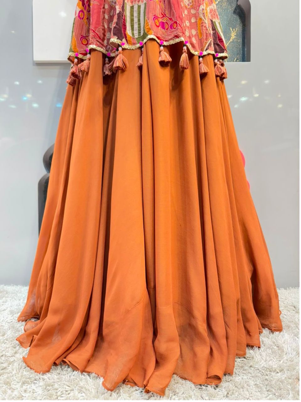 "TERRACOTA FLORAL FUSION SHARARA"