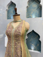 "PASTEL ELEGANCE EMBROIDERED SHARARA"