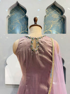 "BLUSH EMERALD COUTURE SHARARA"
