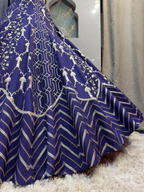 "ROYAL BLUE LEHENGA"
