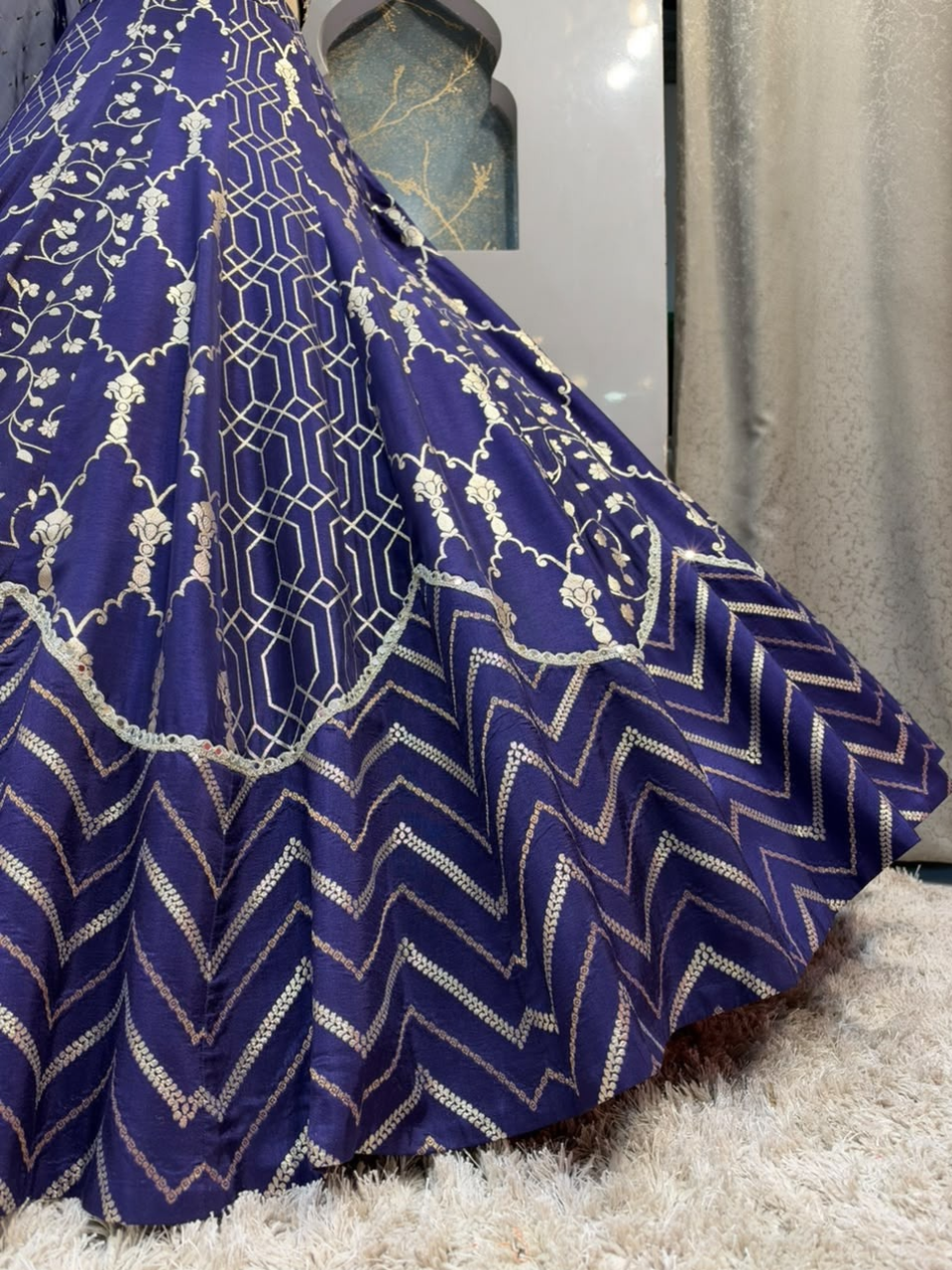 "ROYAL BLUE LEHENGA"