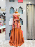 "TERRACOTA FLORAL FUSION SHARARA"