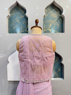 "LILAC DREAM DRAPE SAREE"