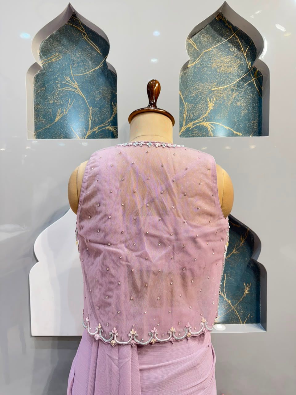 "LILAC DREAM DRAPE SAREE"