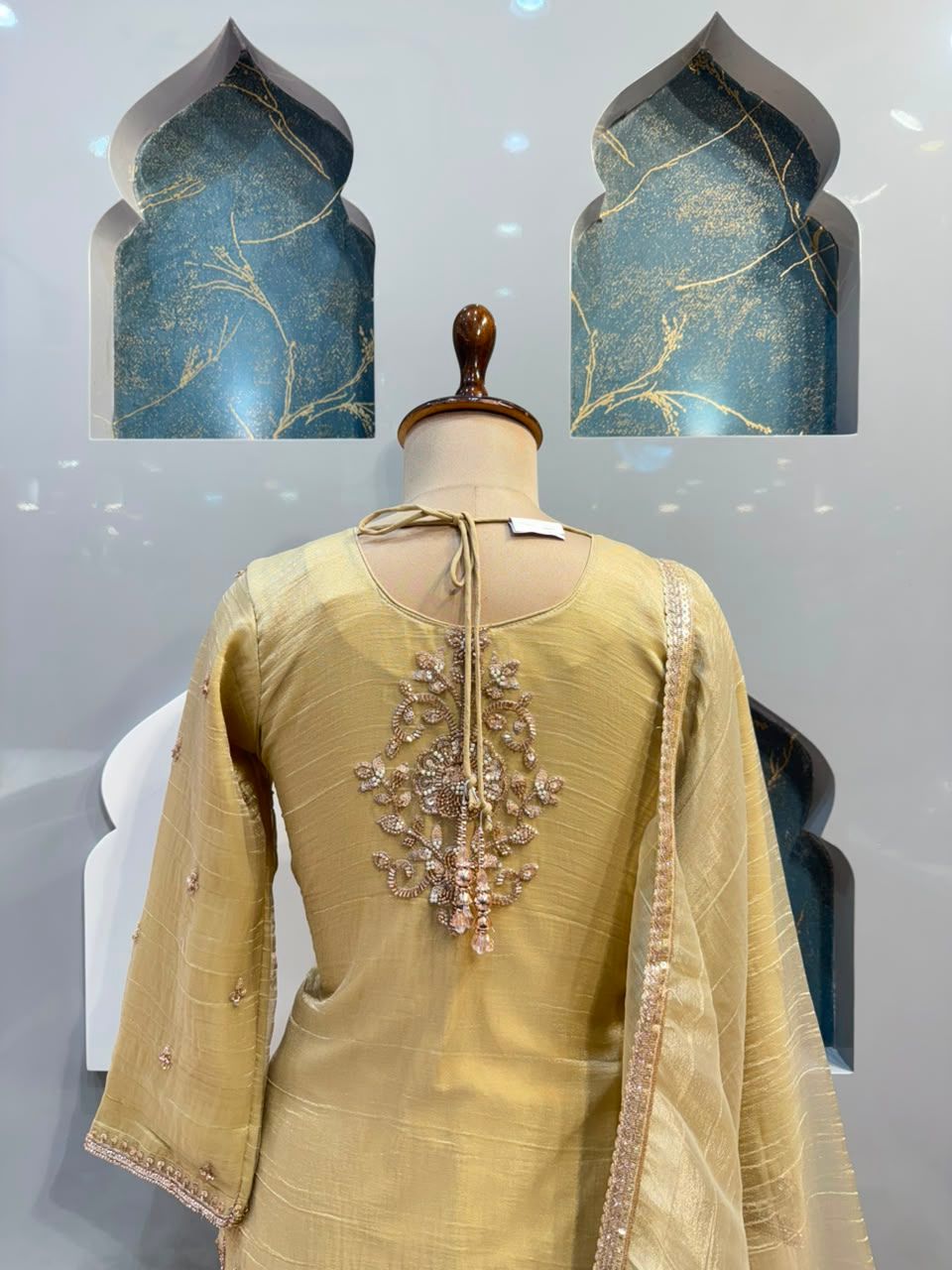 "LUXE GOLD FESTIVE SHARARA"
