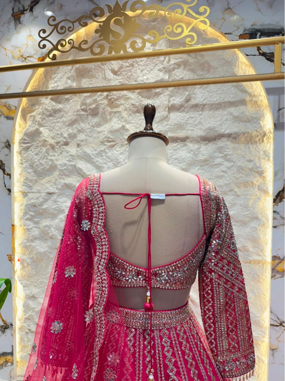 "FUCHSIA ROYALE EMBROIDERED LEHENGA"