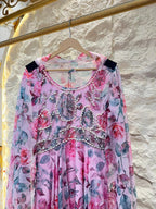 "BLUSH BLOOM FLORAL ANARKALI"