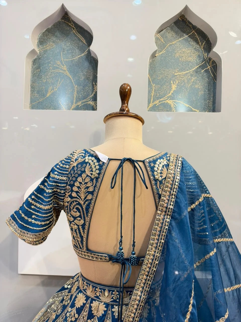 "ROYAL BLUE HERITAGE LEHENGA"