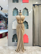 "CHAMPAGNE CELESTE INDO-WESTERN"