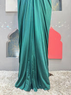"ROYAL EMERALD DRAPE INDO WESTERN"