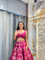 "RANI PINK REGAL ELEGANCE LEHENGA"