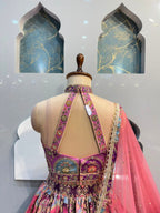 "ROYAL PLUM PAISLEY LEHENGA"